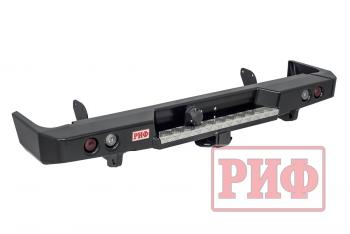 75 709 р. Бампер РИФ силовой задний Toyota Land Cruiser 78 2007+ с квадратом под фаркоп и фонарями РИФ rif078-21150  с доставкой в г. Кемерово. Увеличить фотографию 1