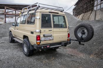 100 649 р. Бампер РИФ силовой задний Toyota Land Cruiser 78 2007+ с квадратом под фаркоп, калиткой и фонарями РИФ rif078-21125  с доставкой в г. Кемерово. Увеличить фотографию 4
