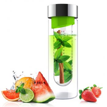 1 679 р. Бутылка FLAVOUR IT, 480 мл, серебряный зеленый ASOBU swg11.04-16-green  с доставкой в г. Кемерово. Увеличить фотографию 4