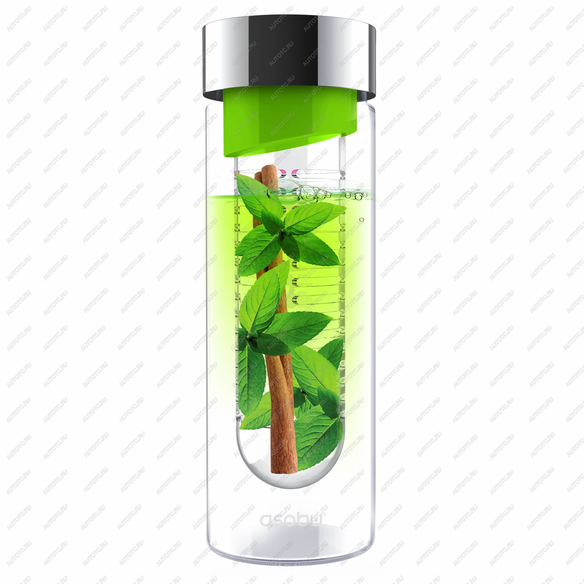 1 679 р. Бутылка FLAVOUR IT, 480 мл, серебряный зеленый ASOBU swg11.04-16-green  с доставкой в г. Кемерово