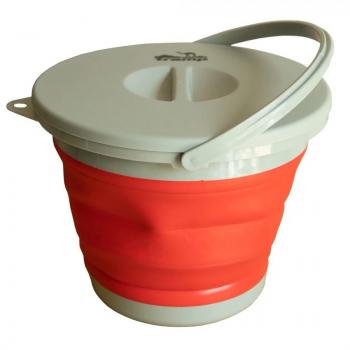 Ведро складное силиконовое Tramp 5 л,с крышкой (оранжевый) TRAMP trc-127-or