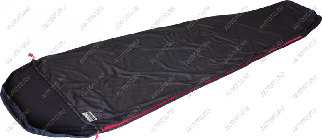 3 499 р. Вкладыш High Peak Nanuk Inlett Mumie в спальный мешок, флисовый, черный, 220х80 см High Peak 23512  с доставкой в г. Кемерово
