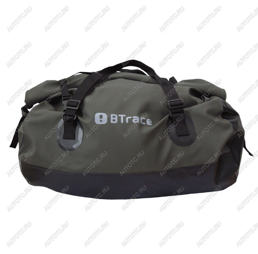 6 239 р. Гермосумка BTrace усиленная ПВХ трикотаж 100л (Оливковыйчерный) BTrace a0334  с доставкой в г. Кемерово