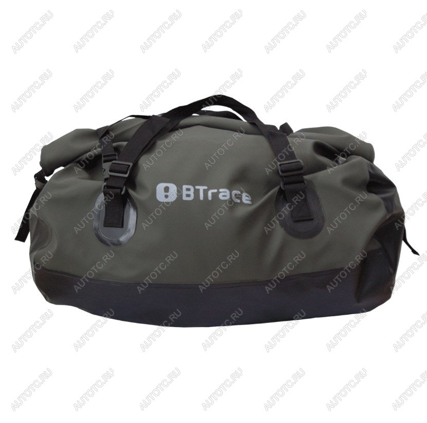 5 179 р. Гермосумка BTrace усиленная ПВХ трикотаж 80л (Оливковыйчерный) BTrace a0333  с доставкой в г. Кемерово