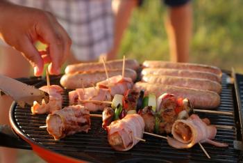 40 899 р. Гриль газовый O-GRILL 500MT черный, с термометром (в комплекте адаптер тип А) O-GRILL 500mt-black  с доставкой в г. Кемерово. Увеличить фотографию 25