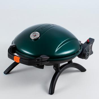 Гриль газовый O-GRILL 900МT bicolor черный-зеленый (в комплекте адаптер тип А) O-GRILL 900mt-green