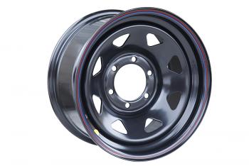 Диск усиленный стальной (6x139,7 8xR16 d110 ET-10) (треугольник мелкий) OFF-ROAD Wheels 1680-63910bl-10a17 Mitsubishi L200  3 K6T-K7T (1996-2005), Mitsubishi Pajero Sport  PA (1996-2004), Toyota Land Cruiser  80 (1989-1997) (черный)