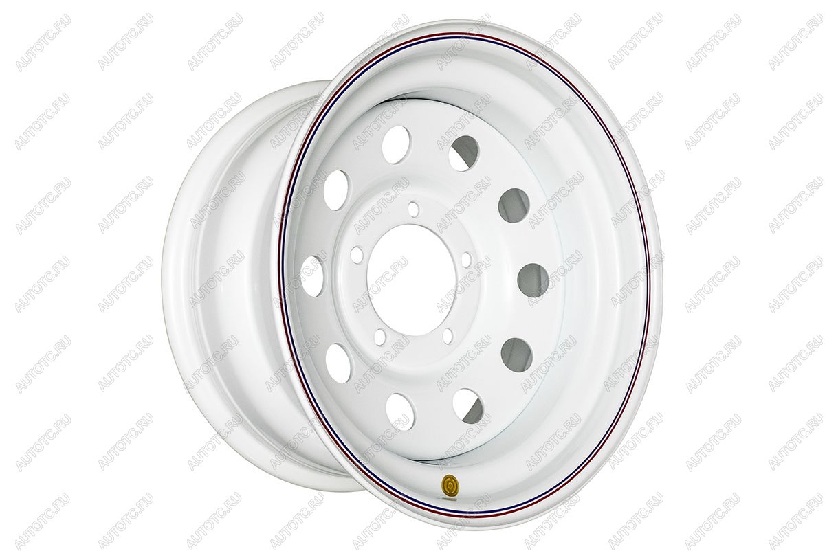 6 629 р. Диск усиленный УАЗ стальной белый 5x139,7 8xR16 d110 ET+15 OFF-ROAD Wheels 1680-53910wh-15  с доставкой в г. Кемерово
