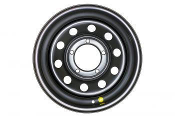 5 299 р. Диск усиленный стальной УАЗ (5x139,7 7xR15 d110 ET+25) OFF-ROAD Wheels  Уаз 315195 Хантер (2003-2025) (черный)  с доставкой в г. Кемерово. Увеличить фотографию 2