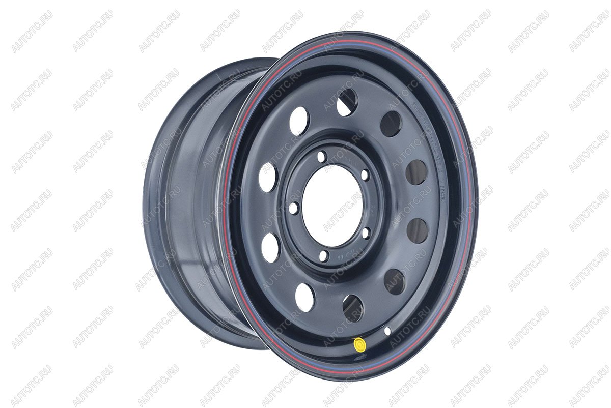 5 699 р. Диск усиленный стальной УАЗ (5x139,7 7xR16 d110 ET+25) OFF-ROAD Wheels  Suzuki Grand Vitara ( FTB03 3 двери,  3TD62, TL52 5 дверей) (1997-2005), Уаз Буханка  452 (1965-2025), Уаз Патриот  3163 5 дв. (2005-2013) (черный)  с доставкой в г. Кемерово