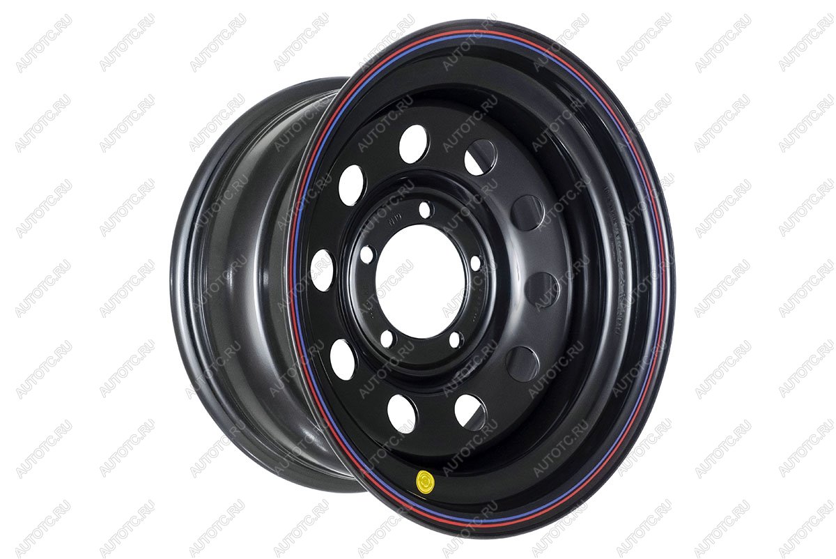 5 899 р. Диск усиленный стальной УАЗ (5x139,7 8xR16 d110 ET+15) OFF-ROAD Wheels  Уаз 315195 Хантер - Патриот  3163 5 дв. (черный)  с доставкой в г. Кемерово