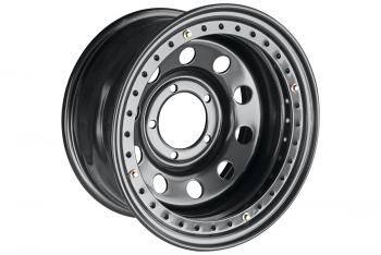 Диск усиленный УАЗ стальной черный 5x139,7 8xR16 d110 ET-24 с бедлоком (черный) OFF-ROAD Wheels 1680-53910bl-24-bd-b