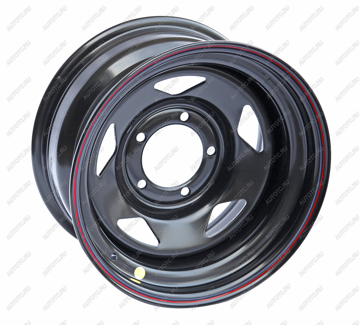 5 899 р. Диск усиленный стальной УАЗ (5x139,7 8xR16 d110 ET-25) (треугольник) OFF-ROAD Wheels  Уаз 315195 Хантер - Патриот  3163 5 дв. (черный)  с доставкой в г. Кемерово