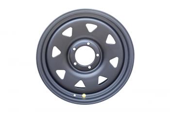 8 599 р. Диск усиленный стальной черный (матовый) (5x139,7 8xR18 d110 ET+20) OFF-ROAD Wheels  Dodge Ram 1500 ( 3 DR,DH,  4 DJ,DS,  5 DT) (2001-2025), Уаз 315195 Хантер (2003-2025), Уаз Буханка  452 (1965-2025), Уаз Патриот  3163 5 дв. (2005-2013) (черный матовый)  с доставкой в г. Кемерово. Увеличить фотографию 2