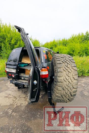 72 509 р. Калитка РИФ с фаркопом в штатный задний бампер Toyota Land Cruiser 105 РИФ rif105-80004  с доставкой в г. Кемерово. Увеличить фотографию 4