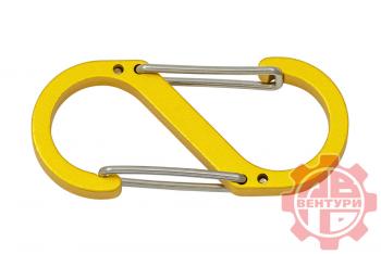 Карабин s-образный 50мм (yellow) CORD crd.s.50.y