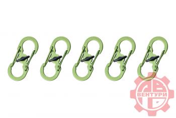 80 р. Карабин s-образный с блокировкой 36мм (green) CORD crd.s.b.36.gr  с доставкой в г. Кемерово. Увеличить фотографию 3