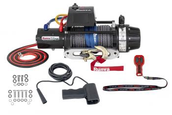 75 999 р. Лебёдка автомобильная электрическая 12V Runva 11000 lbs 5000 кг (влагозащищенная) синтетический трос RUNVA ewb11000ssr  с доставкой в г. Кемерово. Увеличить фотографию 4