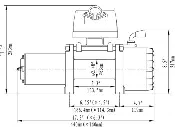 33 559 р. Лебёдка автомобильная электрическая 12V Runva 5000 lbs 2268 кг RUNVA ewx5000s  с доставкой в г. Кемерово. Увеличить фотографию 6