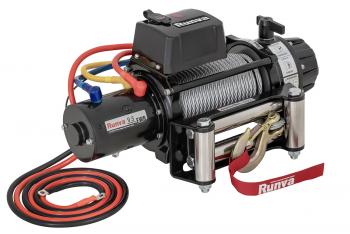 92 859 р. Лебёдка автомобильная электрическая 12V Runva 9500 lbs 4350 кг влагозащищенная, стальной трос RUNVA ewb9500s  с доставкой в г. Кемерово. Увеличить фотографию 2