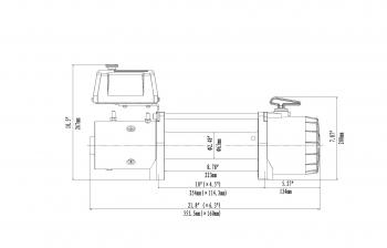 71 099 р. Лебёдка автомобильная электрическая 12V Runva 9500 lbs 4350 кг (синтетический трос) RUNVA ewv9500ssr  с доставкой в г. Кемерово. Увеличить фотографию 5