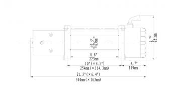 83 439 р. Лебёдка автомобильная электрическая 12V Runva 9500 lbs 4350 кг (синтетический трос) RUNVA ewx9500ssr  с доставкой в г. Кемерово. Увеличить фотографию 5