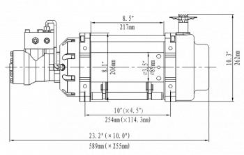 101 759 р. Лебёдка гидравлическая Runva 15000 lbs 6800 кг RUNVA hwn15000iyd  с доставкой в г. Кемерово. Увеличить фотографию 2