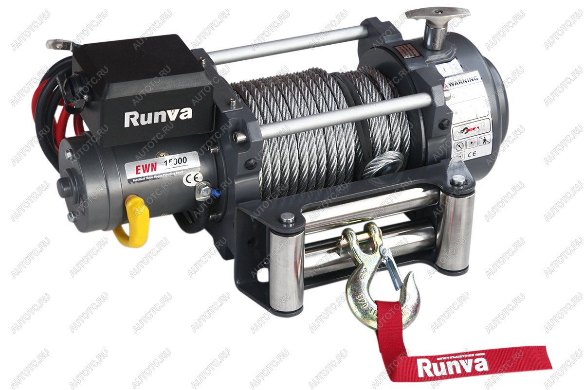80 409 р. Лебёдка электрическая (индустр.) 12V Runva 15000 lbs 6800 кг RUNVA ewn15000u  с доставкой в г. Кемерово