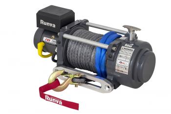 102 429 р. Лебёдка электрическая (индустр.) 24V Runva 15000 lbs 6800 кг синтетический трос RUNVA ewn15000usr24v  с доставкой в г. Кемерово. Увеличить фотографию 5