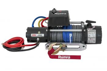 95 779 р. Лебёдка электрическая 12V Runva 12500 lbs 5670 кг (синтетический трос) RUNVA ewv12500ssr  с доставкой в г. Кемерово. Увеличить фотографию 8