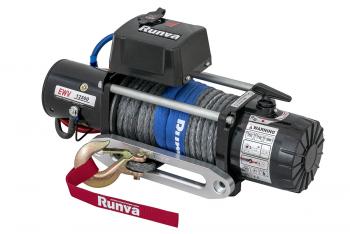 95 779 р. Лебёдка электрическая 12V Runva 12500 lbs 5670 кг (синтетический трос) RUNVA ewv12500ssr  с доставкой в г. Кемерово. Увеличить фотографию 4