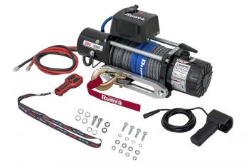 95 779 р. Лебёдка электрическая 12V Runva 12500 lbs 5670 кг (синтетический трос) RUNVA ewv12500ssr  с доставкой в г. Кемерово. Увеличить фотографию 2