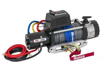 95 779 р. Лебёдка электрическая 12V Runva 12500 lbs 5670 кг (синтетический трос) RUNVA ewv12500ssr  с доставкой в г. Кемерово. Увеличить фотографию 1