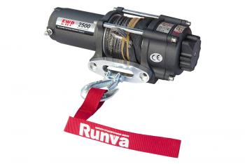 18 359 р. Лебёдка электрическая 12V Runva 2500 lbs 1140 кг (синтетический трос) RUNVA ewp2500asr  с доставкой в г. Кемерово. Увеличить фотографию 1