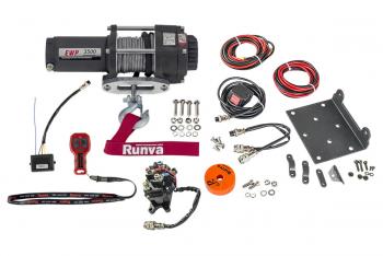 20 959 р. Лебёдка электрическая 12V Runva 3500A lbs 1588 кг (синтетический трос) RUNVA ewp3500asr  с доставкой в г. Кемерово. Увеличить фотографию 2