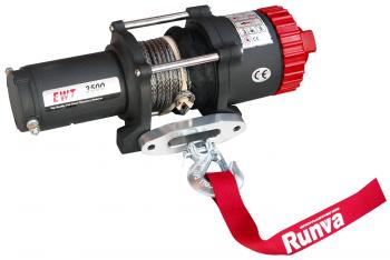 30 599 р. Лебёдка электрическая 12V Runva 3500A lbs 1588 кг (синтетический трос) RUNVA ewt3500asr  с доставкой в г. Кемерово. Увеличить фотографию 14
