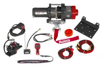 30 599 р. Лебёдка электрическая 12V Runva 3500A lbs 1588 кг (синтетический трос) RUNVA ewt3500asr  с доставкой в г. Кемерово. Увеличить фотографию 12