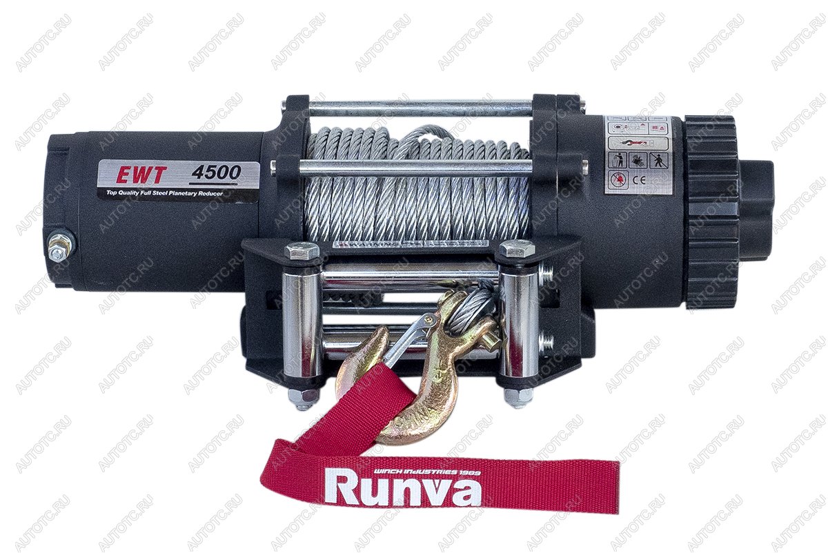 32 029 р. Лебёдка электрическая 12V Runva 4500 lbs 2041 кг RUNVA ewt4500a  с доставкой в г. Кемерово