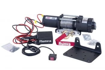33 359 р. Лебёдка электрическая 12V Runva 4500 lbs 2041 кг (синтетический трос) RUNVA ewt4500asr  с доставкой в г. Кемерово. Увеличить фотографию 7