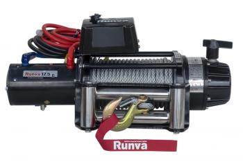 80 239 р. Лебёдка электрическая 24V Runva 12500 lbs 5670 кг (влагозащищенная) RUNVA ewb12500s24v  с доставкой в г. Кемерово. Увеличить фотографию 1