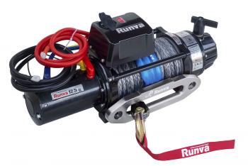93 329 р. Лебёдка электрическая 24V Runva 12500 lbs 5670 кг (влагозащищенная) синтетический трос RUNVA ewb12500ssr24v  с доставкой в г. Кемерово. Увеличить фотографию 3