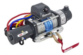 65 479 р. Лебёдка электрическая двухскоростная 12V Runva 10000 lbs 4500 кг (синтетический трос) RUNVA ewd10000ssr  с доставкой в г. Кемерово. Увеличить фотографию 1