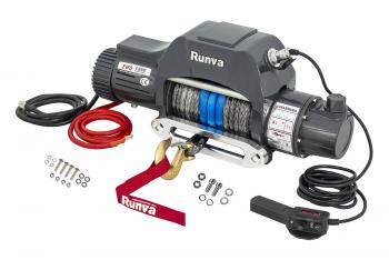 71 999 р. Лебёдка электрическая двухскоростная 12V Runva 12000 lbs 5443 кг (синтетический трос) RUNVA ewd12000sr  с доставкой в г. Кемерово. Увеличить фотографию 3