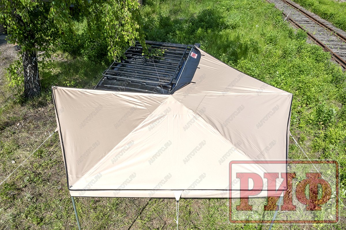 24 639 р. Маркиза автомобильная РИФ веерная 2,5х2,0 м (правая) РИФ rifavf062020602  с доставкой в г. Кемерово