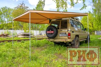28 319 р. Маркиза автомобильная РИФ веерная 2,5х2,5 м (левая) РИФ rifavf062525601  с доставкой в г. Кемерово. Увеличить фотографию 8