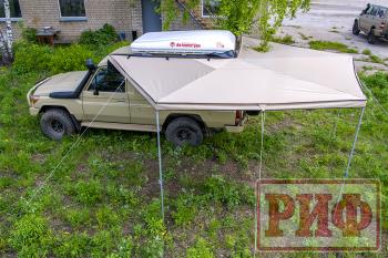 28 319 р. Маркиза автомобильная РИФ веерная 2,5х2,5 м (левая) РИФ rifavf062525601  с доставкой в г. Кемерово. Увеличить фотографию 1