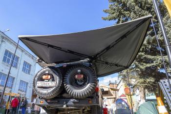 53 679 р. Маркиза автомобильная РИФ безопорная, веерная 2,3х2 м (правая) РИФ rifav042023802  с доставкой в г. Кемерово. Увеличить фотографию 4