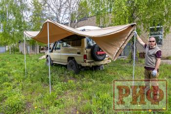 33 649 р. Маркиза автомобильная РИФ комбинированная (прямоугольная с веерной частью) 2,5 х2.5 м (левая) РИФ rifavf072525601  с доставкой в г. Кемерово. Увеличить фотографию 11