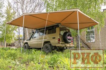 33 649 р. Маркиза автомобильная РИФ комбинированная (прямоугольная с веерной частью) 2,5 х2.5 м (левая) РИФ rifavf072525601  с доставкой в г. Кемерово. Увеличить фотографию 15