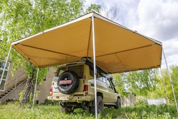 33 649 р. Маркиза автомобильная РИФ комбинированная (прямоугольная с веерной частью) 2,5х2,5 м (правая) РИФ rifavf072525602  с доставкой в г. Кемерово. Увеличить фотографию 4